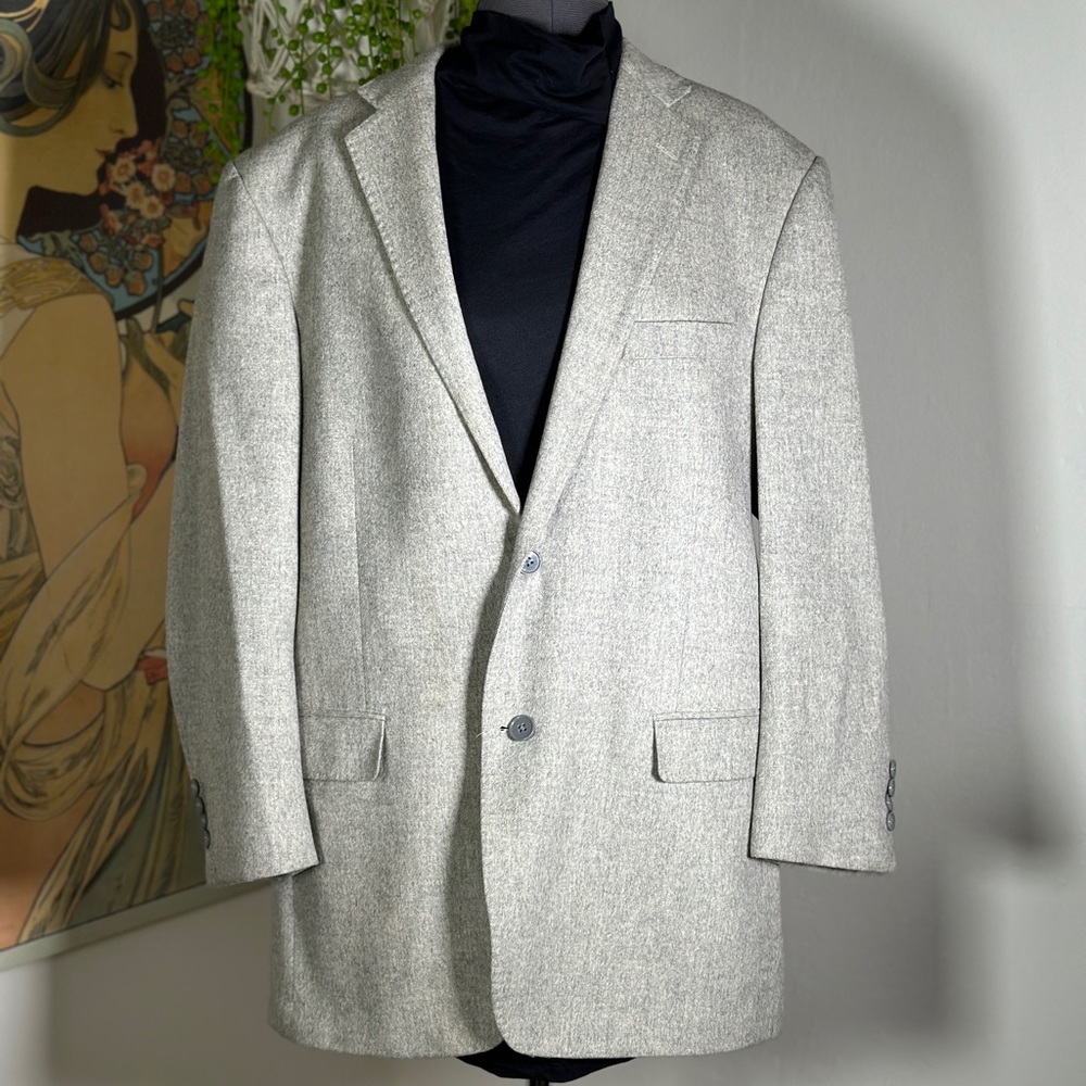 Men’s Patrick James 100% Camelhair Soft Light‎ Gray Sport Coat